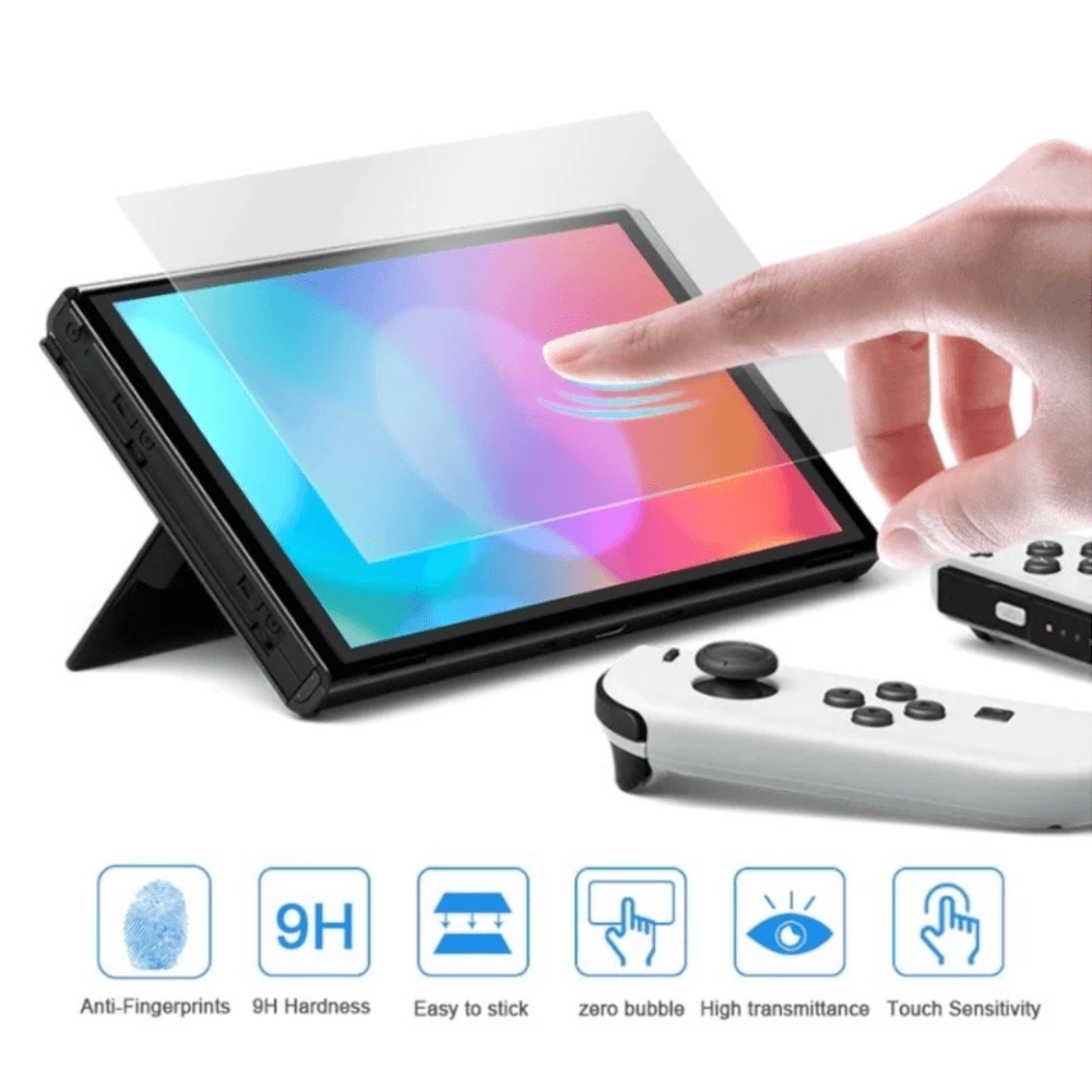 ฟิล์มกระจกนิรภัยกันรอยนิ้วมือ DOBE TNS-1156 สำหรับ NINTENDO SWITCH OLED